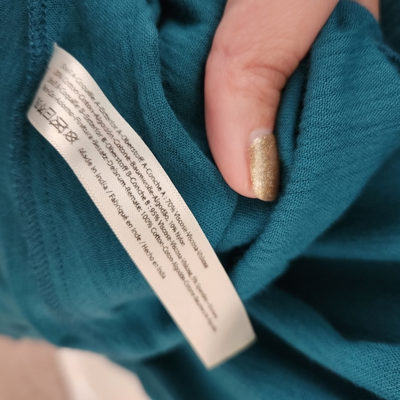 NWOT Free People TEAL Adella Maxi Dress - Picture 11 of 11